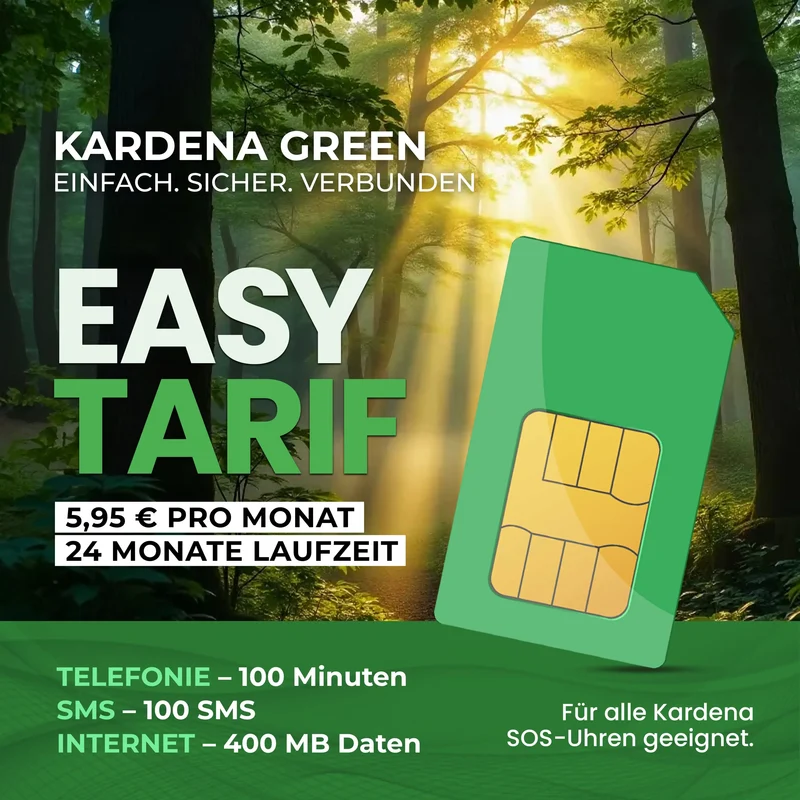 Kardena Green Easy – SIM für SOS-Notfalluhren