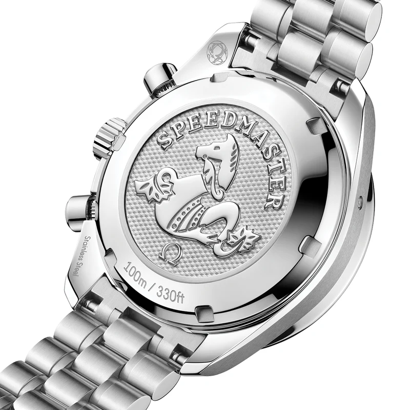 Speedmaster Chronograph 38mm - Ice Blue, Diamond-Set Bezel on Bracelet