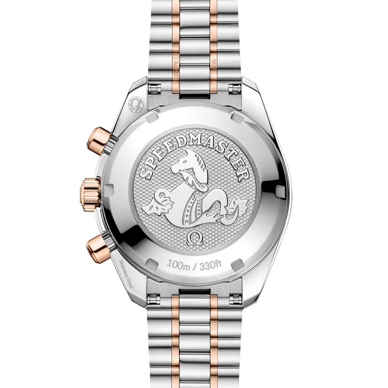 Speedmaster Chronograph Two-Tone 18K Sedna™ Gold and Steel 38mm - Ivory on Bracelet