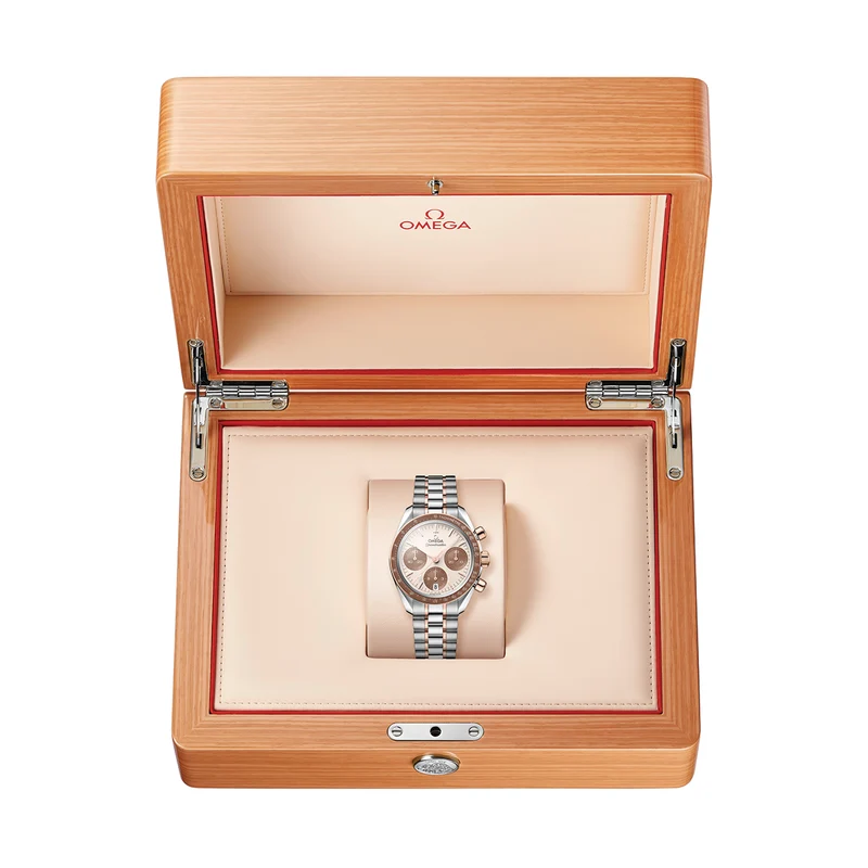 Speedmaster Chronograph Two-Tone 18K Sedna™ Gold and Steel 38mm - Ivory on Bracelet