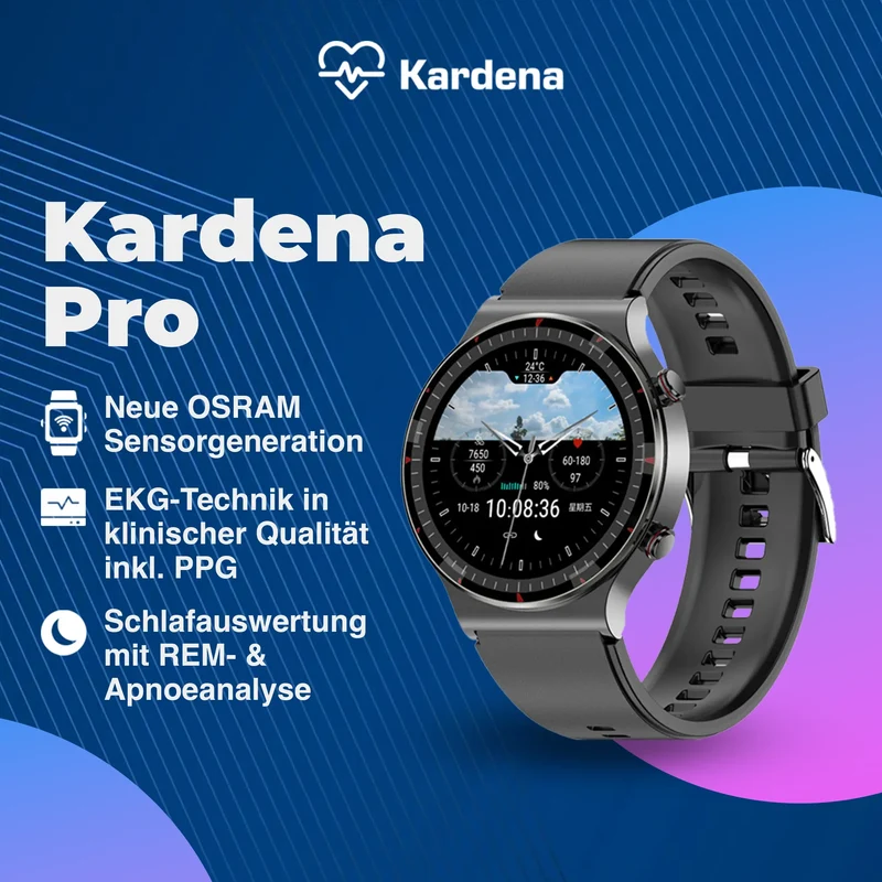 Kardena® CARE Pro 2 inkl. Elektrode & Langzeit-EKG