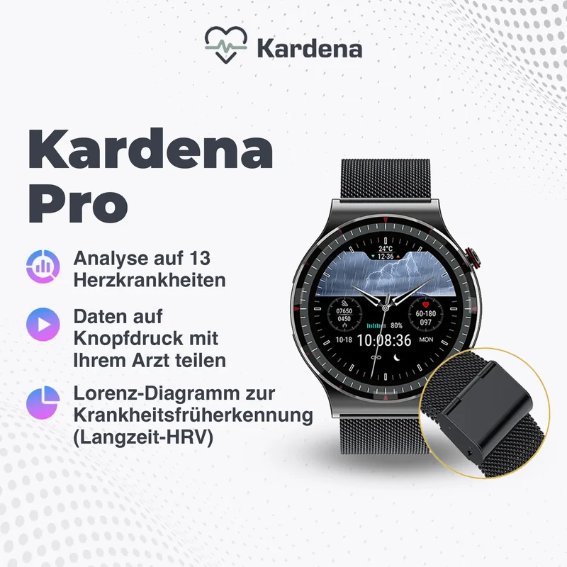 Kardena® CARE Pro 2 inkl. Elektrode & Langzeit-EKG