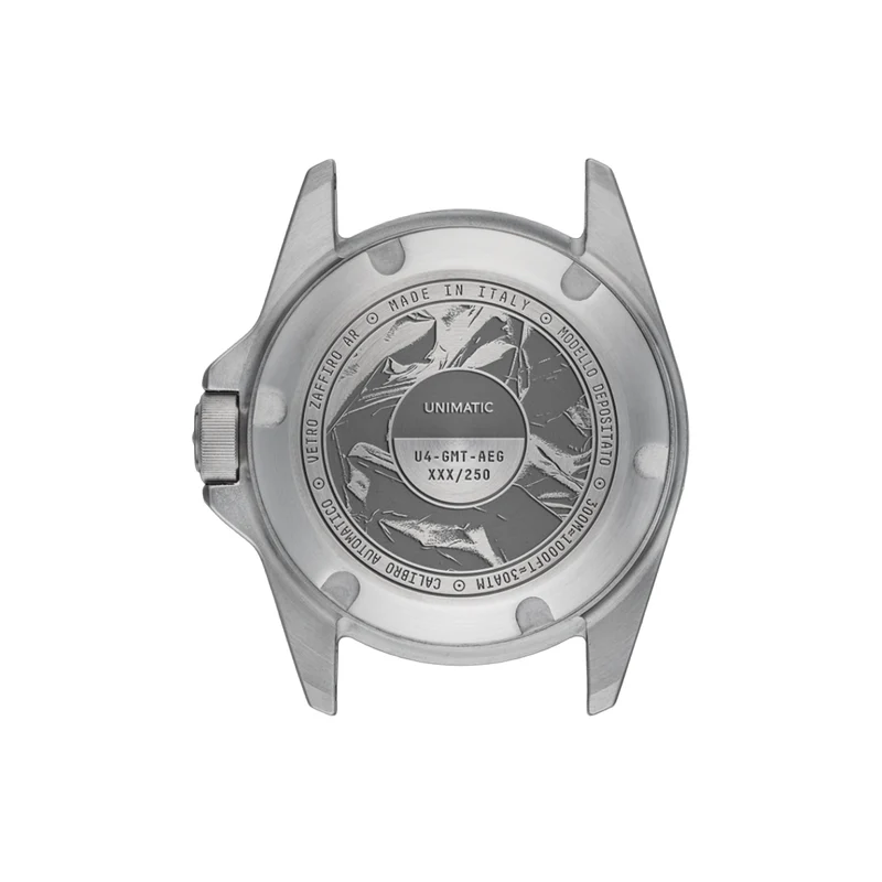 Modello Quattro U4-GMT-AEB Limited Edition 40mm - Black on Fabric Strap w/ Additional Fabric Strap