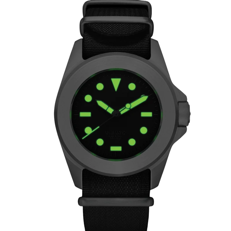 Modello Quattro U4-AEB Limited Edition 40mm - Black on Fabric Strap w/ Additional Fabric Strap