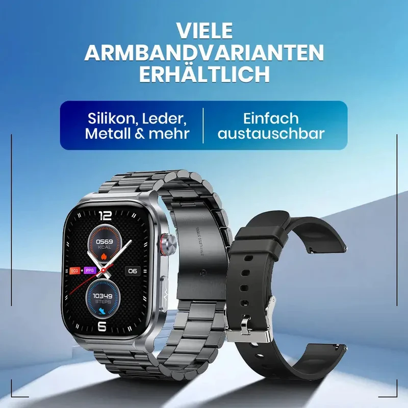 Kardena CARE Pro 5 – Gesundheitsuhr mit EKG, KI-Analyse & Pflegefunktion