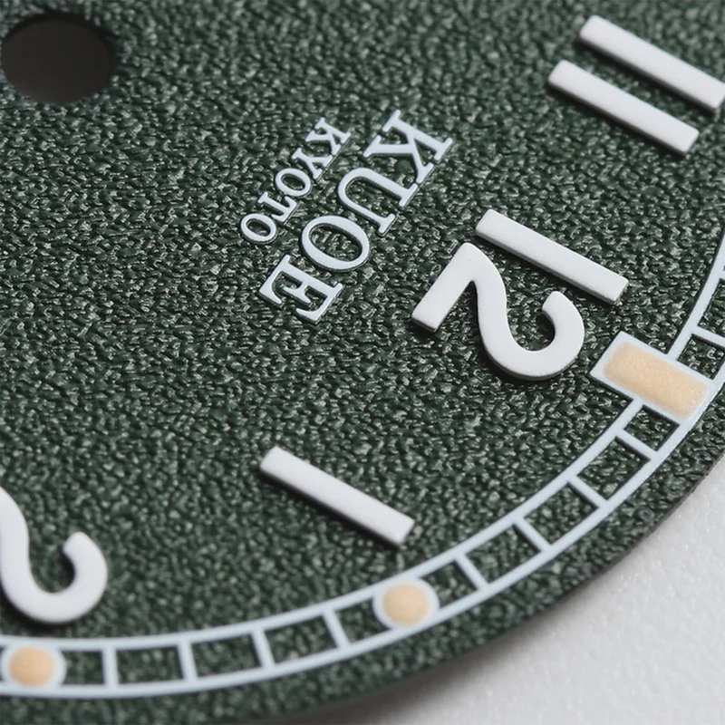 OLD SMITH 35mm - Green on Leather Strap