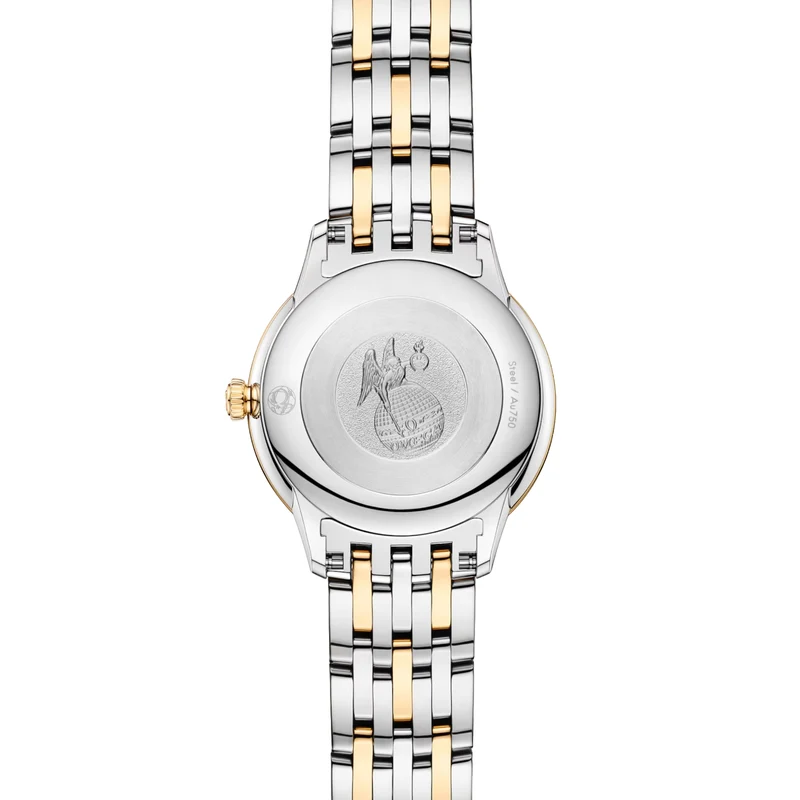 De Ville Prestige Two-Tone 27.5mm - White, Mother-of-Pearl on Bracelet