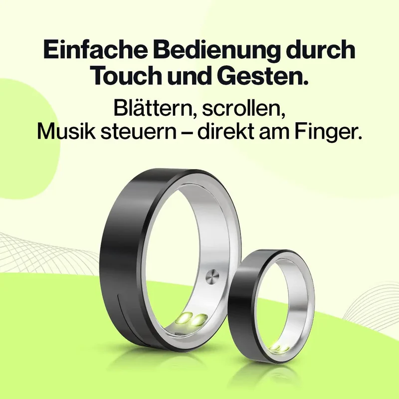 Kardena CARE Life 3 – Gesundheitsring mit SOS-Funktion, Schlafanalyse & Vitalmessung