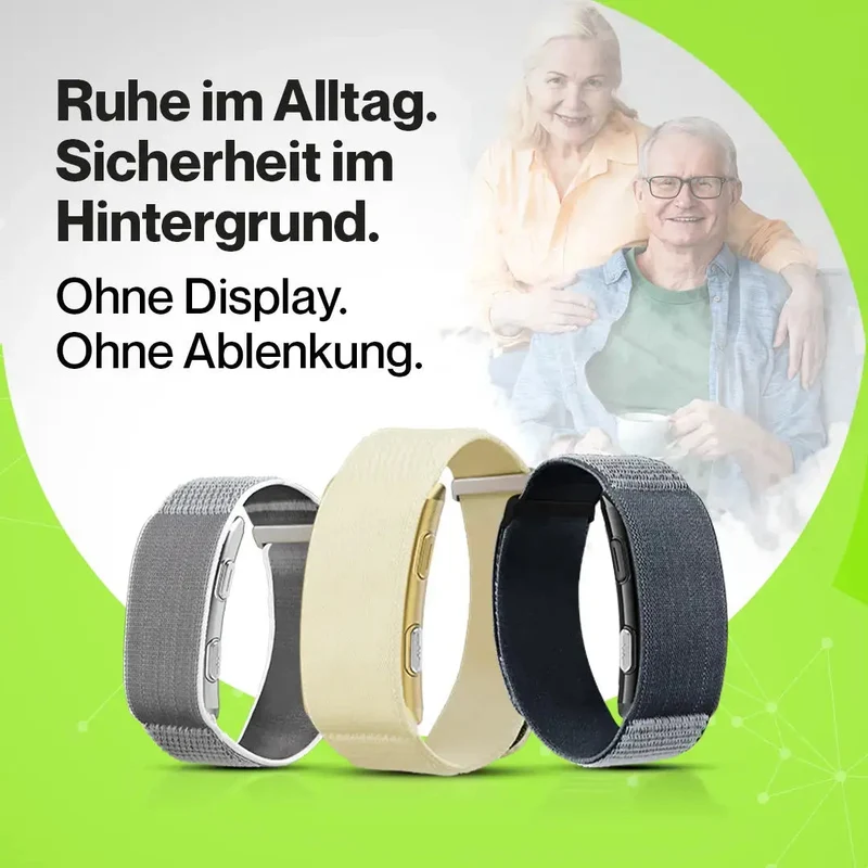 Kardena CARE Vital 2 – Gesundheitsarmband mit SOS-Funktion, Sturzerkennung & sanfter Gesundheitsüberwachung