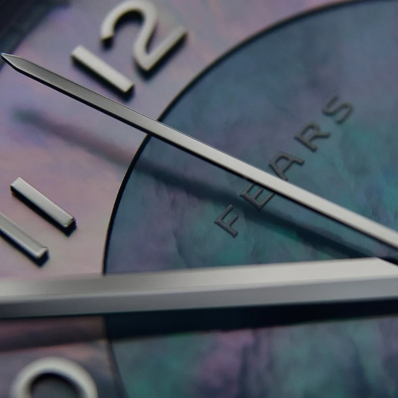 Brunswick "Aurora" 40mm - Blue, Mother-of-Pearl on Bracelet
