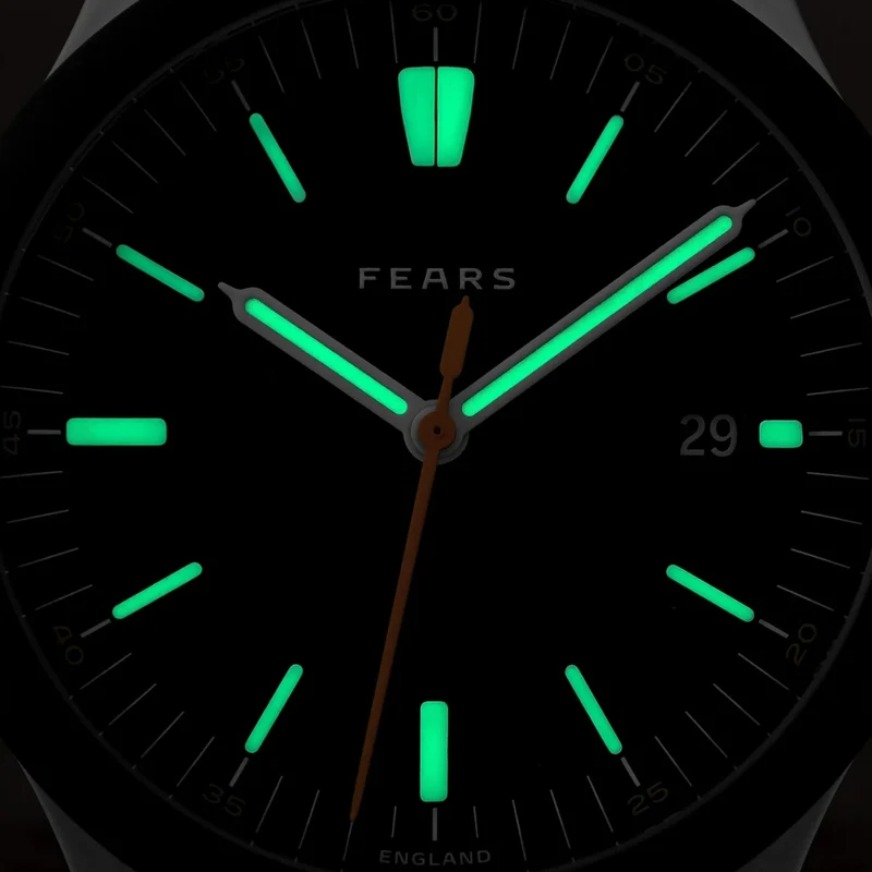 Redcliff Date "ES" 39.5mm - Black on Rubber Strap
