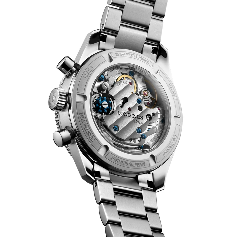 Spirit Pilot Flyback Chronograph 39.5mm - Blue on Bracelet