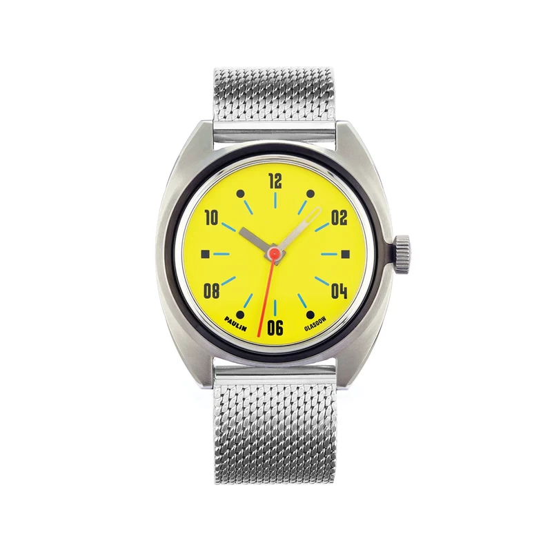 Modul A Quartz 35mm - Yellow on Bracelet
