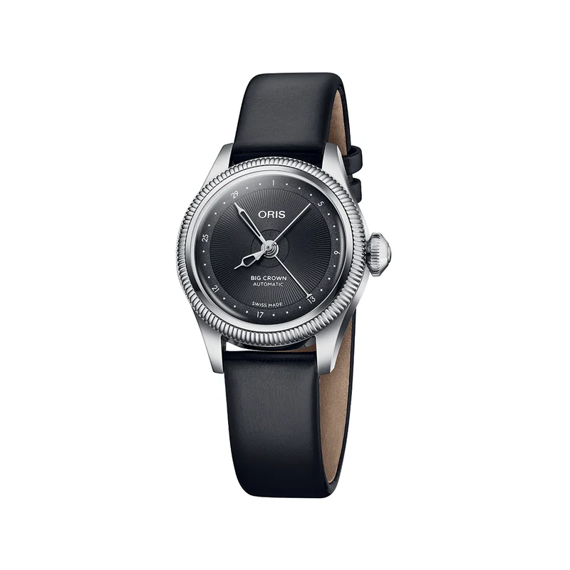 Big Crown Pointer Date 29mm - Black on Leather Strap