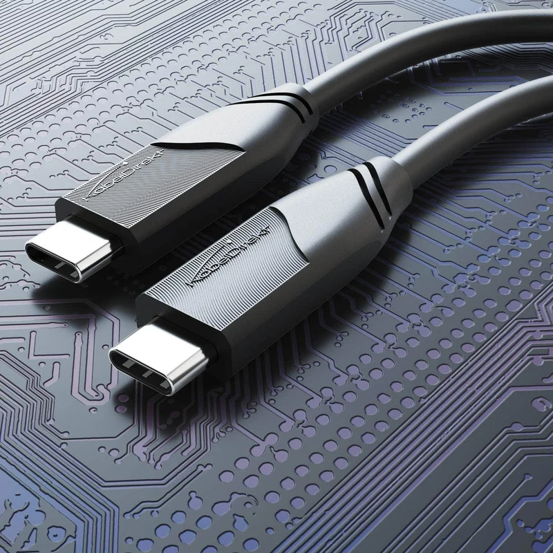 USB-C-Kabel - USB 4.0, Power Delivery 3, Thunderbolt 4, schwarz - 2m