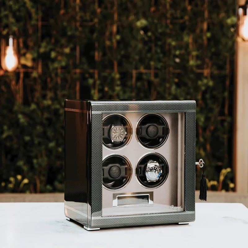 Formula Quad Watch Winder - Silver