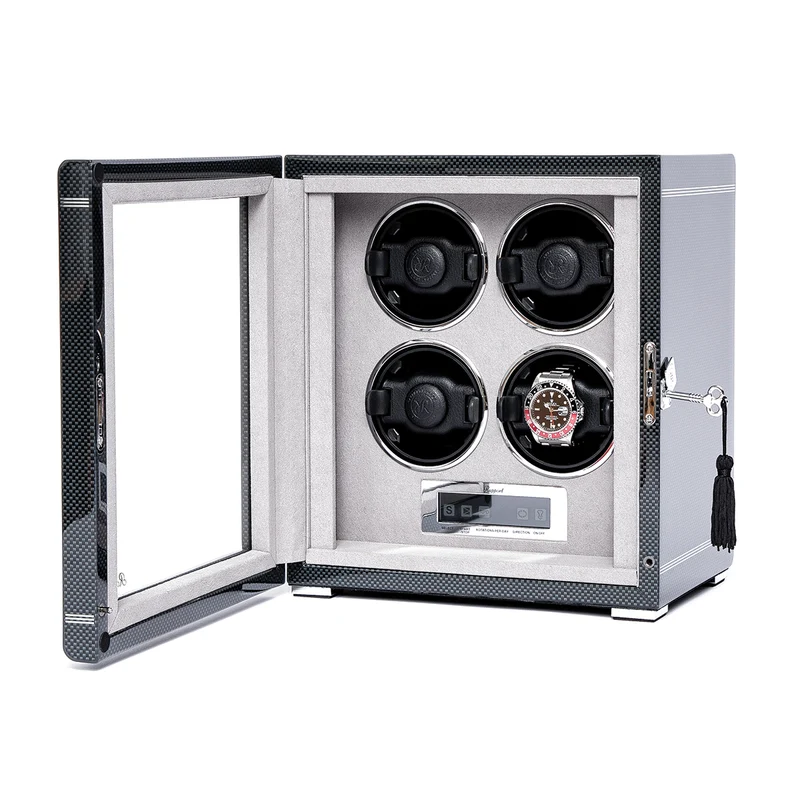 Formula Quad Watch Winder - Silver