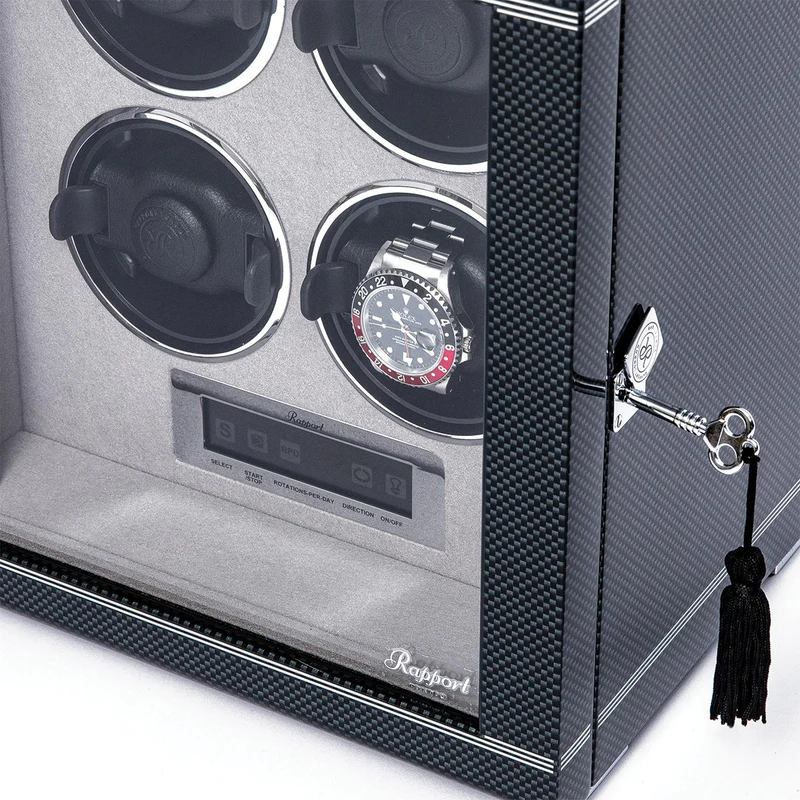 Formula Quad Watch Winder - Silver