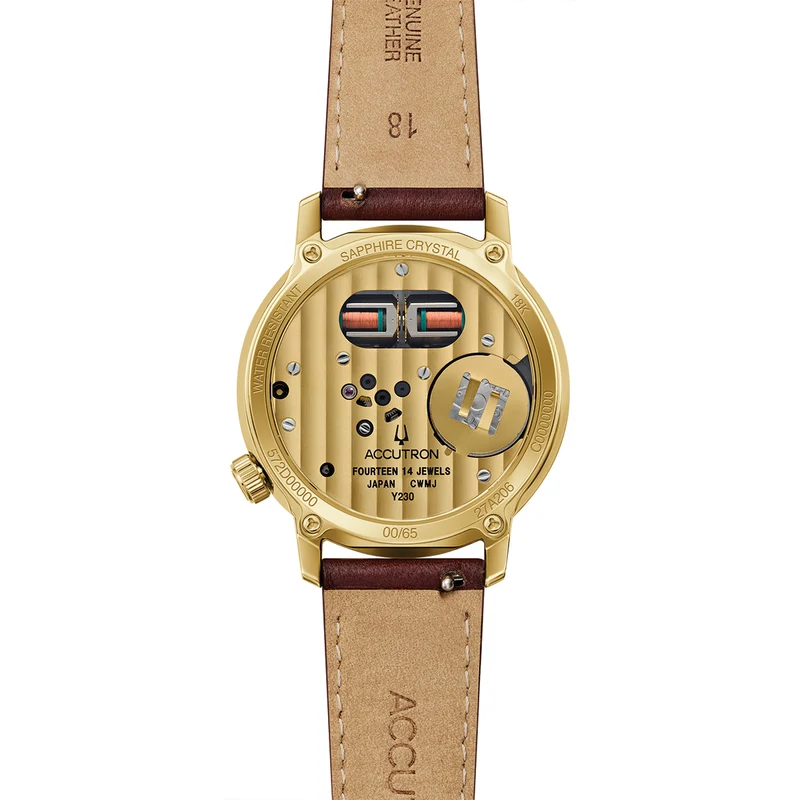 Spaceview 314 Limited Edition 37mm - Multicolored, Gold-Tone Accents on Leather Strap