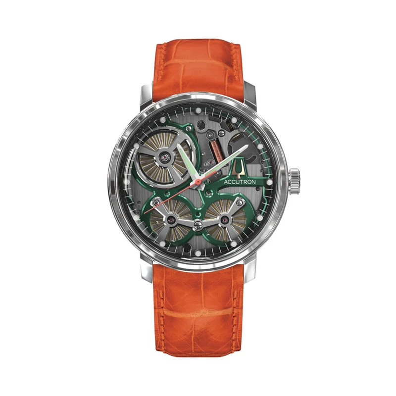 Spaceview 2020 43.5mm - Grey on Leather Strap