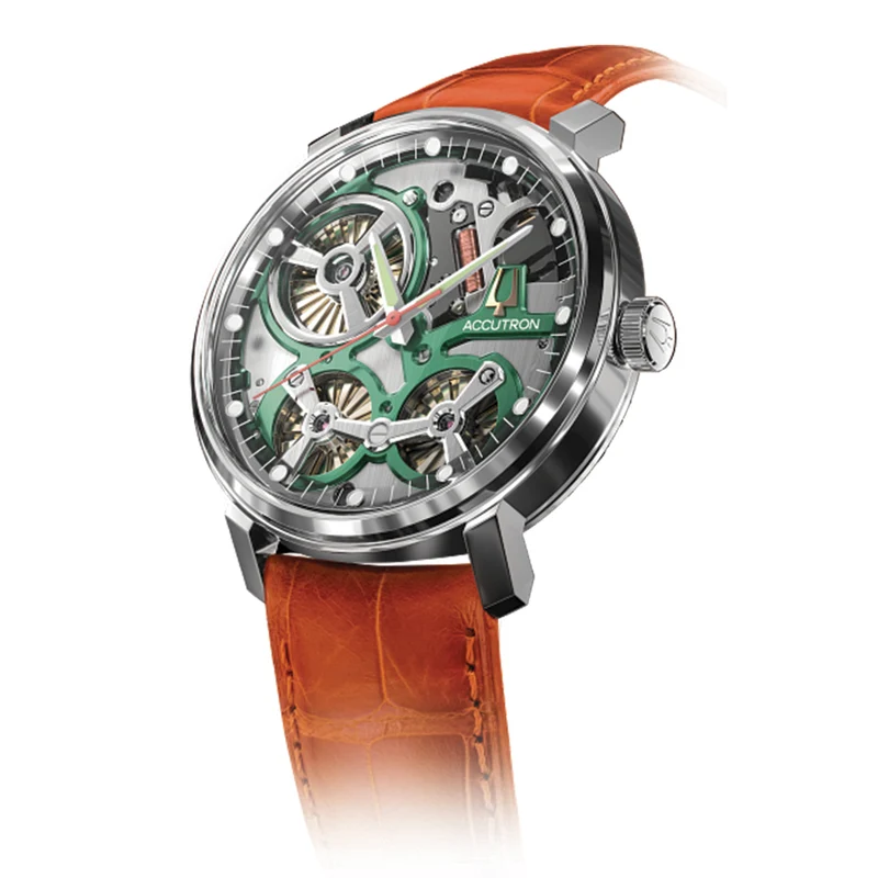 Spaceview 2020 43.5mm - Grey on Leather Strap