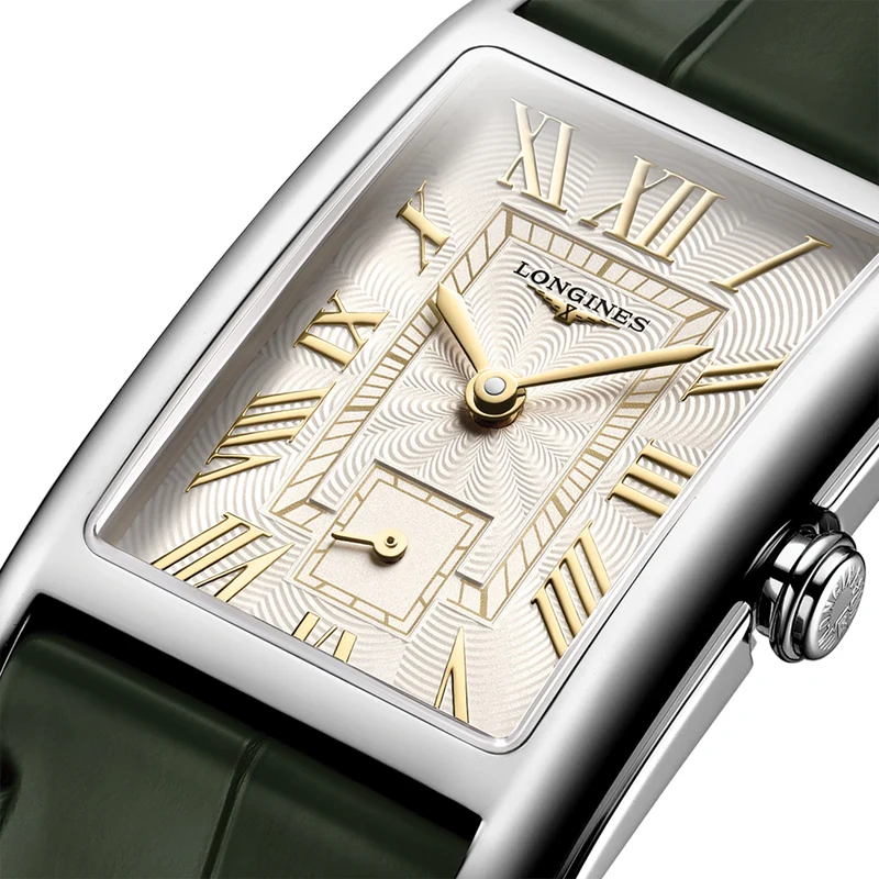 DolceVita Quartz 37mm - Ivory gilt "Flinqué" on Leather Strap