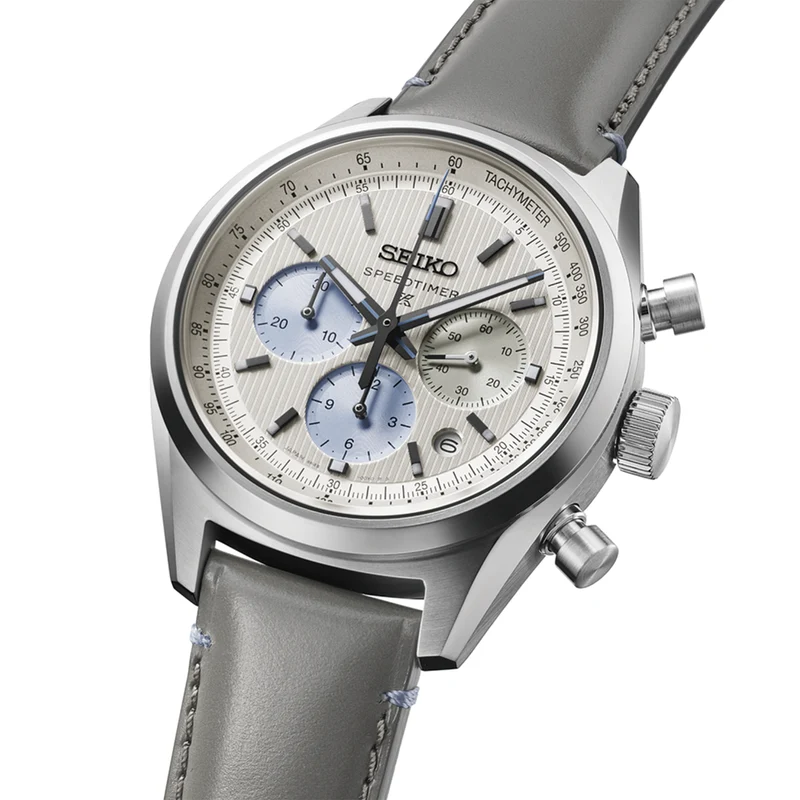 HBD002 Prospex Speedtimer 42mm - Ivory on Leather Strap