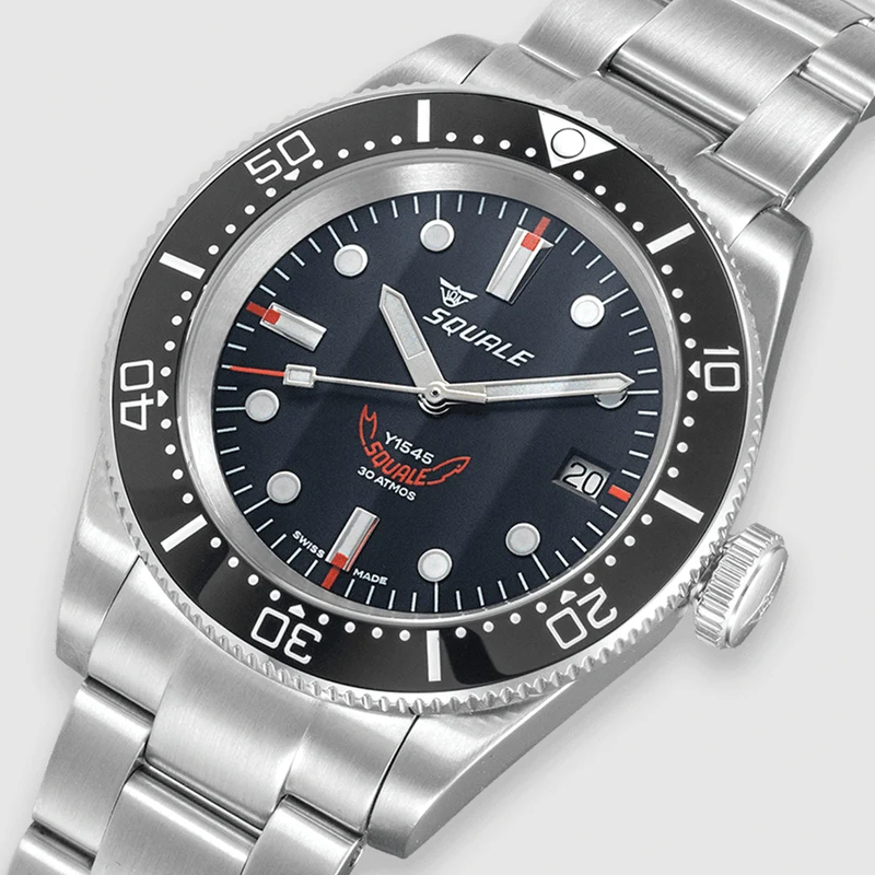 1545 Steel 40mm - Black Bracelet