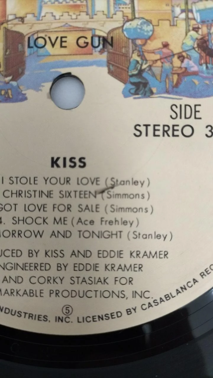 VICTOR LP Westernmusik LOVE GUN/KISS