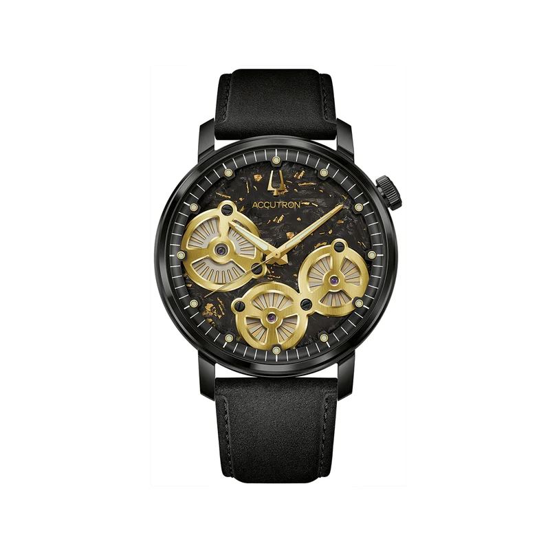 Spaceview Evolution 43.5mm - Black on Leather Strap