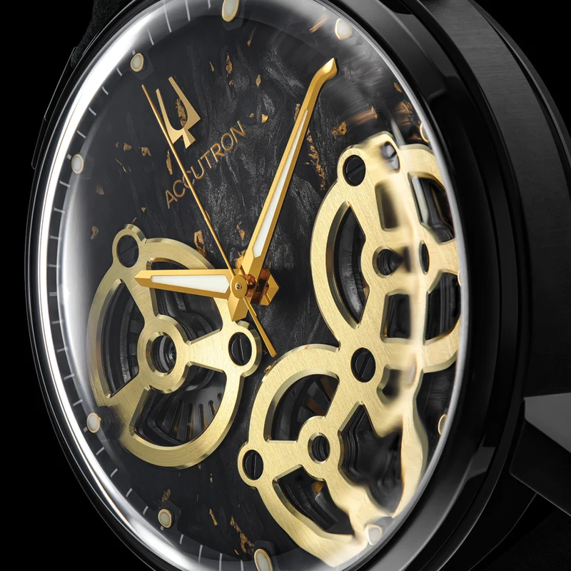 Spaceview Evolution 43.5mm - Black on Leather Strap