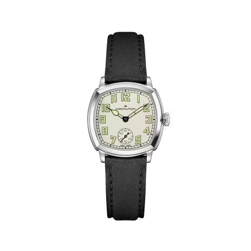 American Classic Cushion Mechanical 30mm - Beige on Leather Strap
