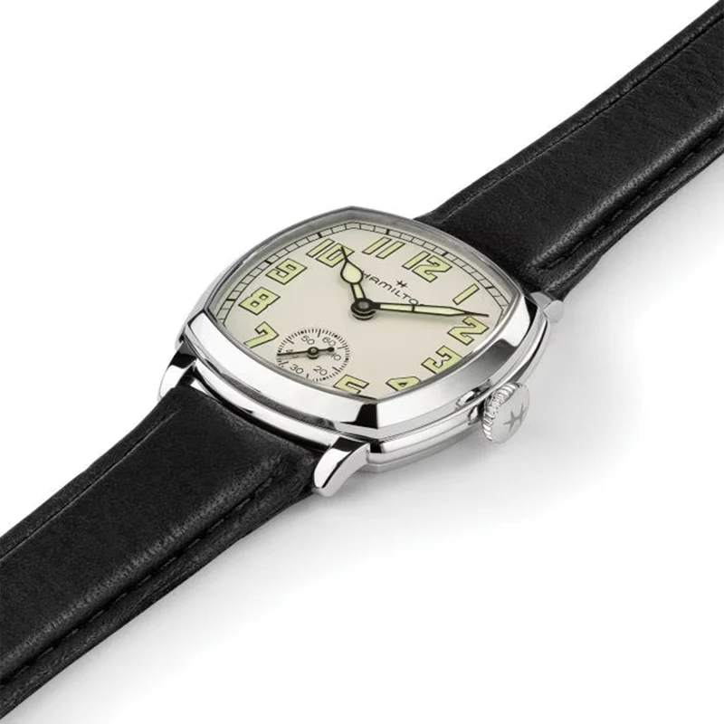 American Classic Cushion Mechanical 30mm - Beige on Leather Strap