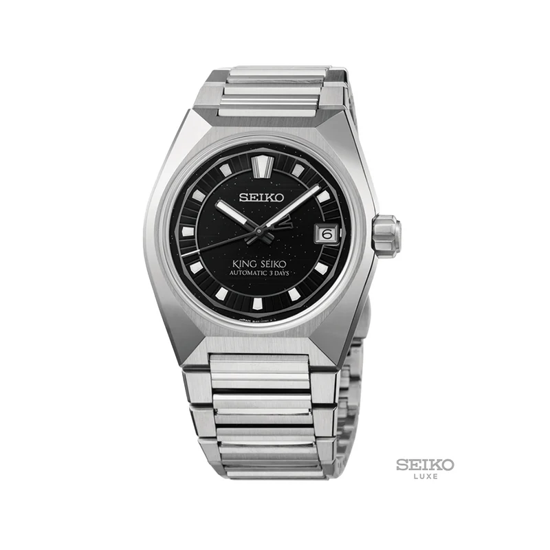 HKF005 King Seiko VANAC 41mm - Black on Bracelet