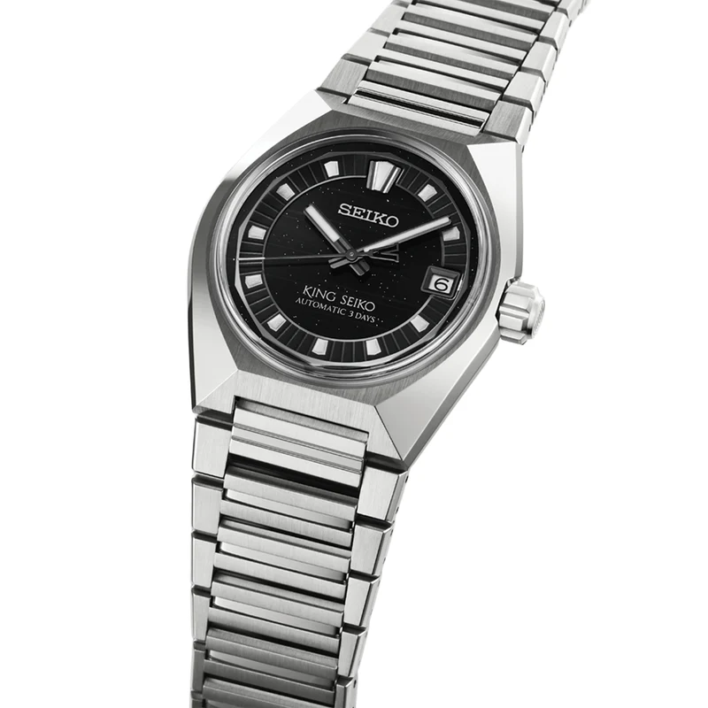 HKF005 King Seiko VANAC 41mm - Black on Bracelet