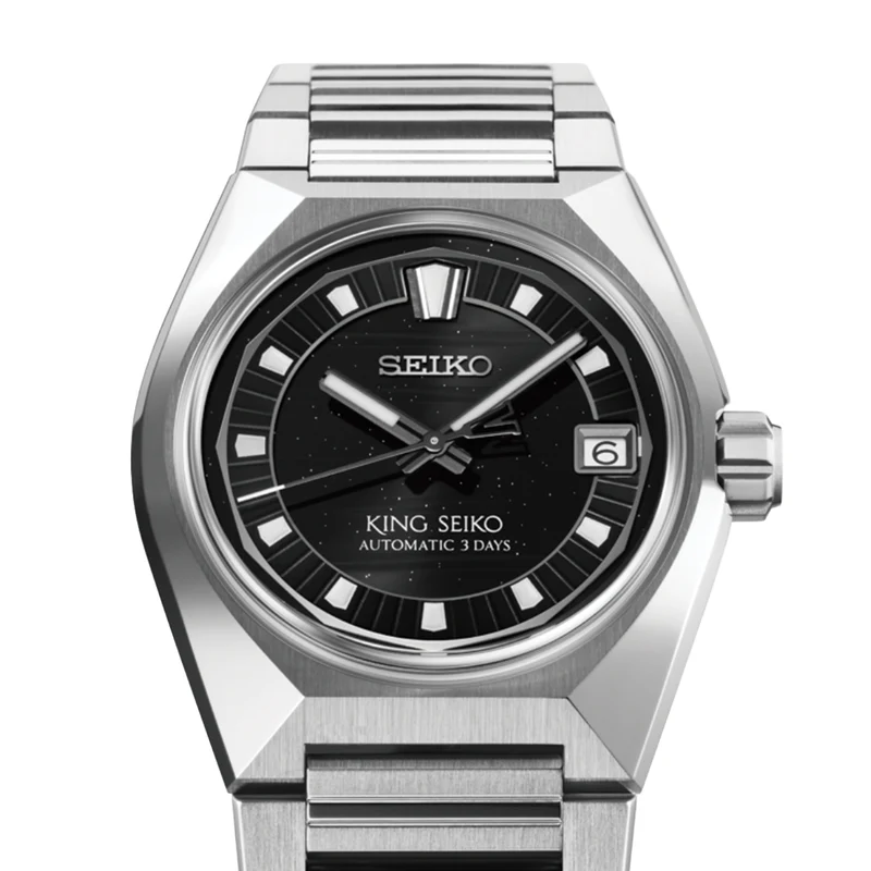 HKF005 King Seiko VANAC 41mm - Black on Bracelet