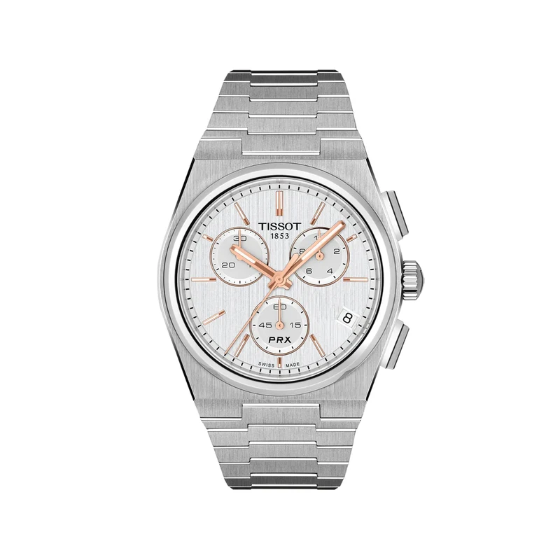 PRX Quartz Chronograph 41mm - Silver on Bracelet