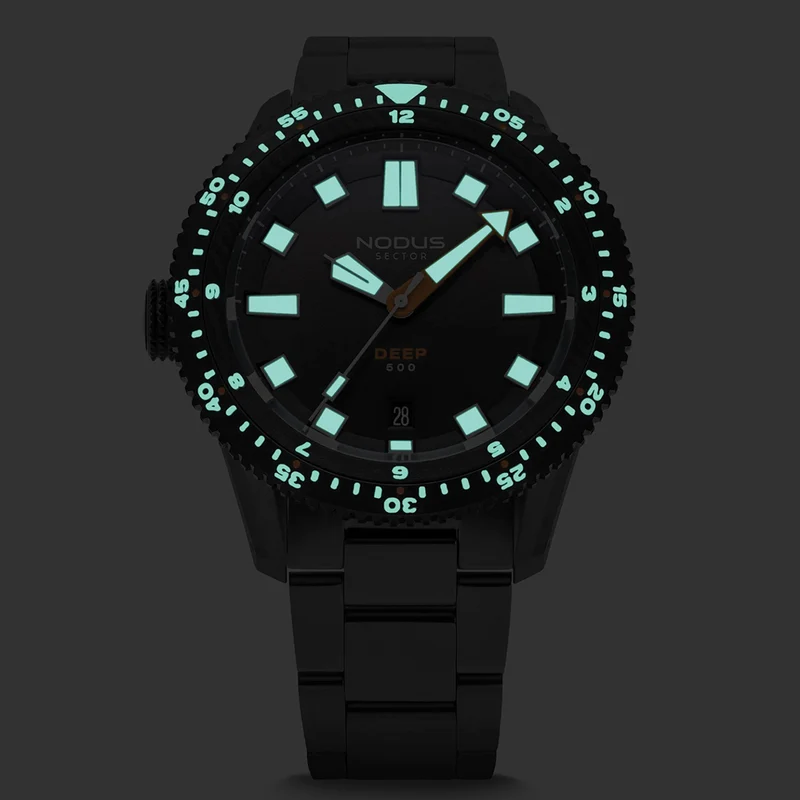 Sector Deep Damascus DLC 38mm - Grey on Bracelet