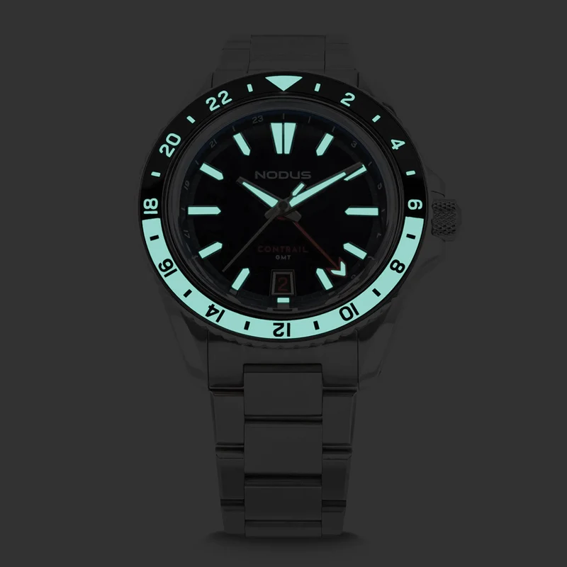 Contrail GMT Terra Lux 40.5mm - Black on Bracelet