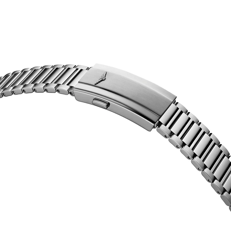 Conquest Heritage Central Power Reserve 38mm - Light Blue Opaline on Bracelet
