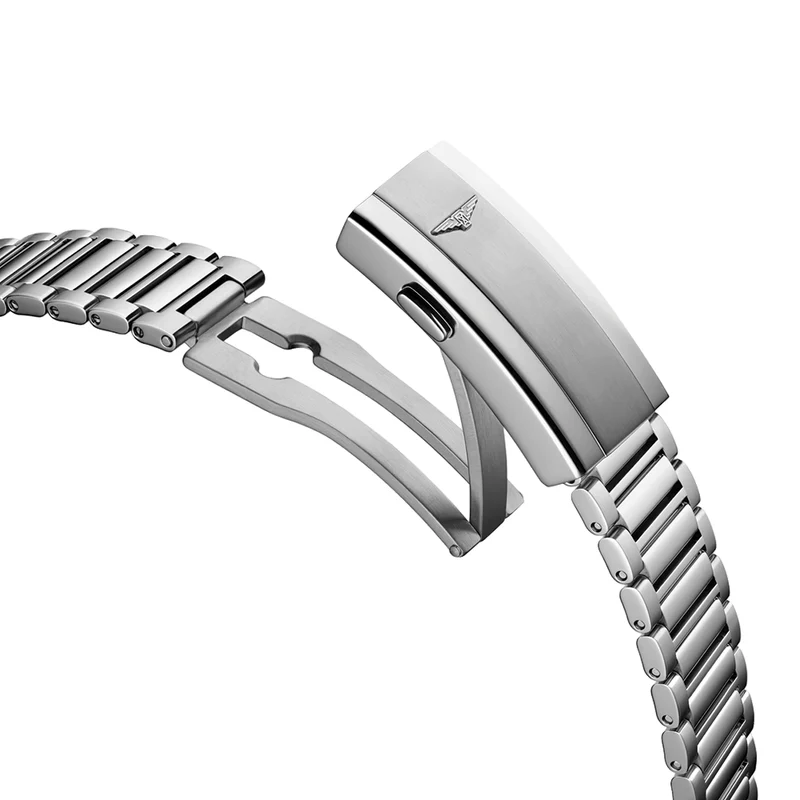 Conquest Heritage Central Power Reserve 38mm - Light Blue Opaline on Bracelet