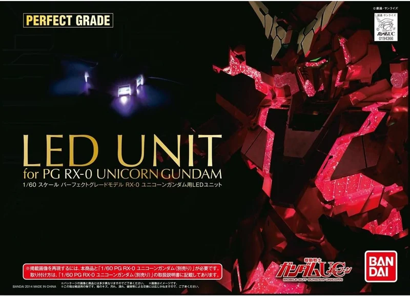 Bandai PG RX-0 Unicorn Gundam + LED-Einheit