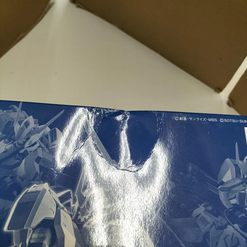 BANDAI SPIRITS MG Gundam Barbatos Erweiterungsteile-Set Premium Bandai Limited Box zerdrückt