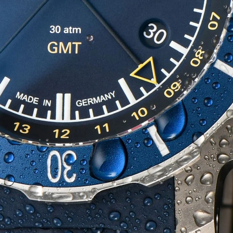 Seebataillon GMT 45mm - Blue on Rubber Strap