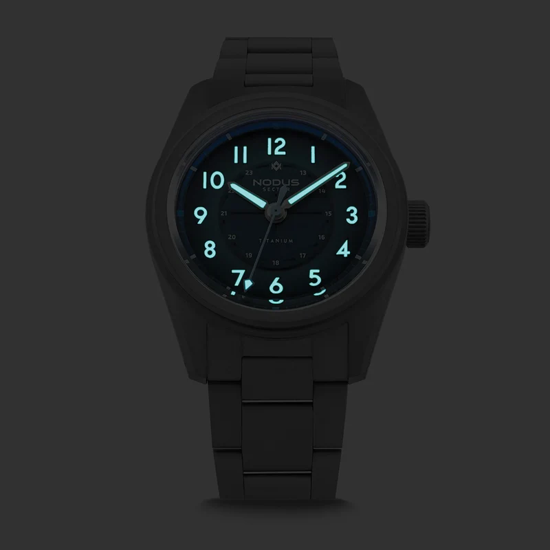 Sector II Field Titanium Marina 38mm - Blue on Bracelet