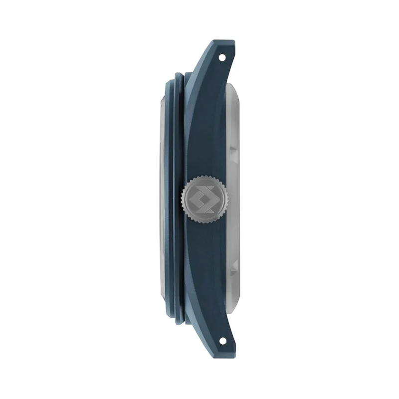 Sector II Field Titanium Dusk 38mm - Blue on Rubber Strap