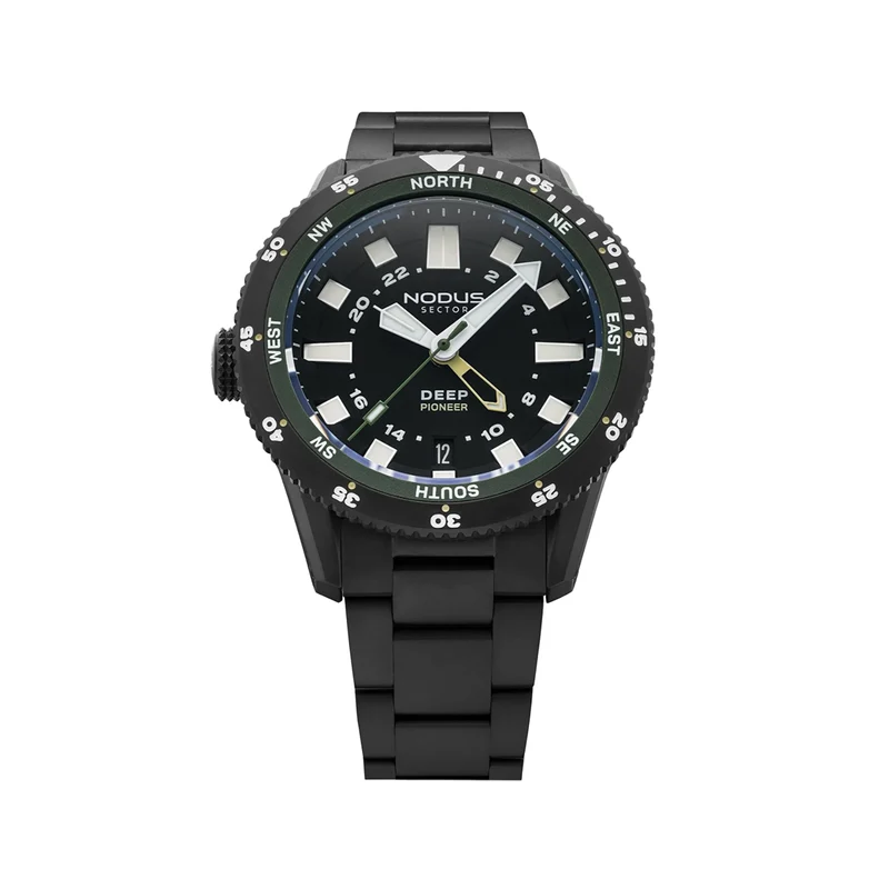 Sector Deep Pioneer NVG Black DLC 38mm - Black on Bracelet
