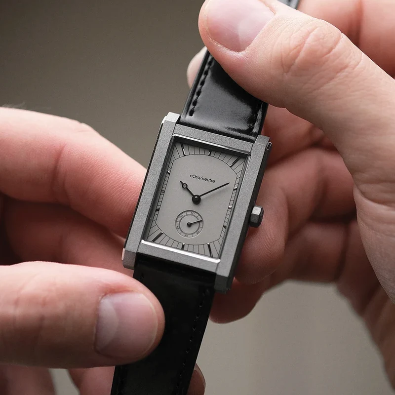 Rivanera Small Seconds 40mm - Grey on Rubber Strap w/ Additional Strap