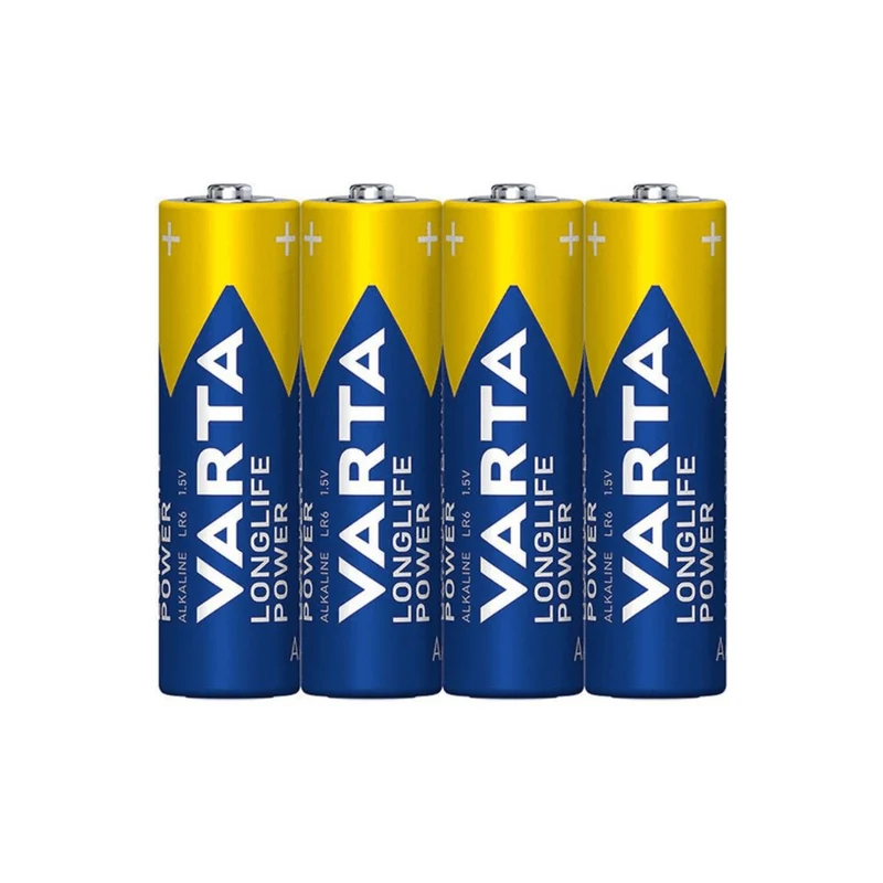 Varta Longlife Power 4906 AA Batterie LR6 - 4 Stück in Folie | Packung (4 Stück)