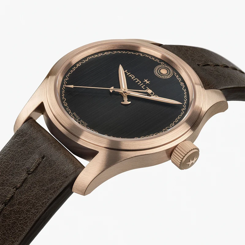 Khaki Field Auto THE ODYSSEY Limited Edition Bronze 42mm - Black on Leather Strap